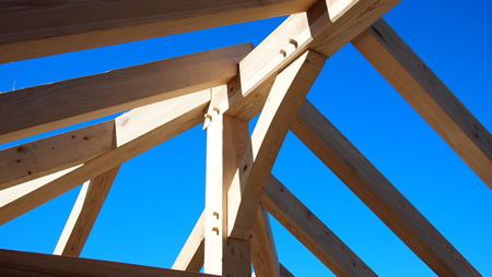timber frame hip corner